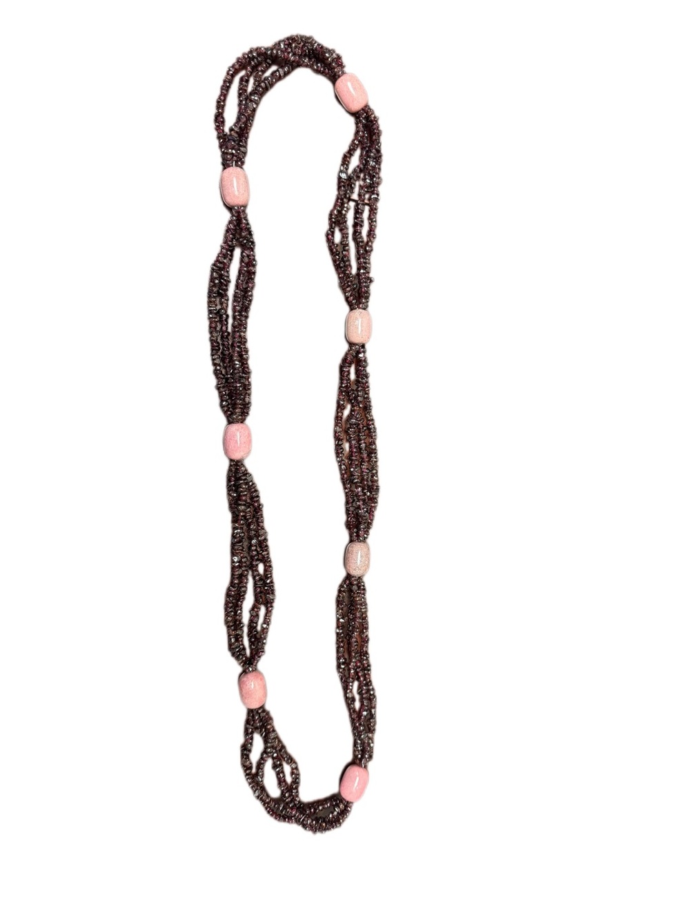 Jay King Brown Mine Finds Garnet & Rhodolite Necklace
